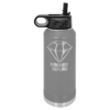 Dark Grey 32oz Water Bottle