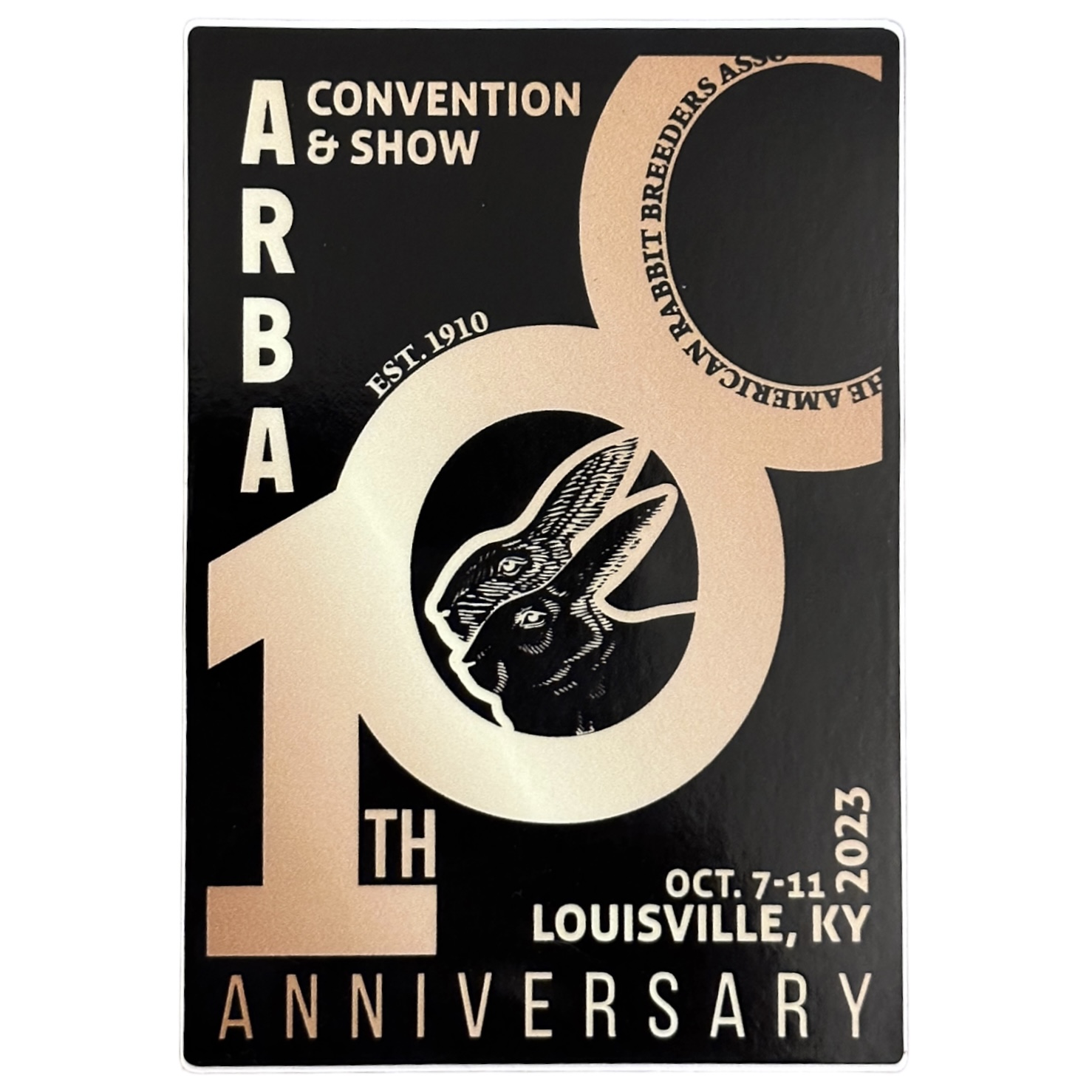 100th Anniversary Collection – Convention Sticker Black/Gold Award Logo - PM  Graphix